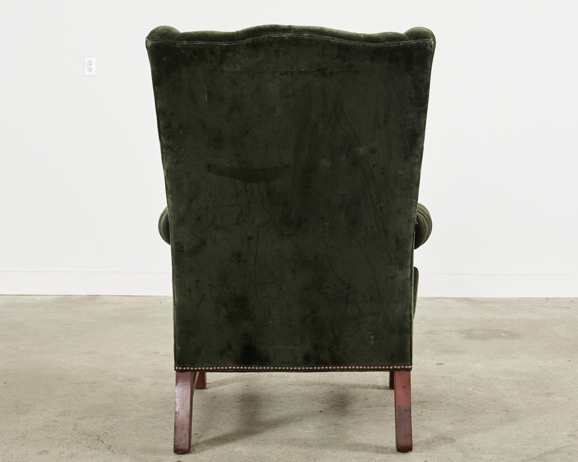 Ralph Lauren, chaise et pouf Devonshire de style géorgien anglais en vente 11
