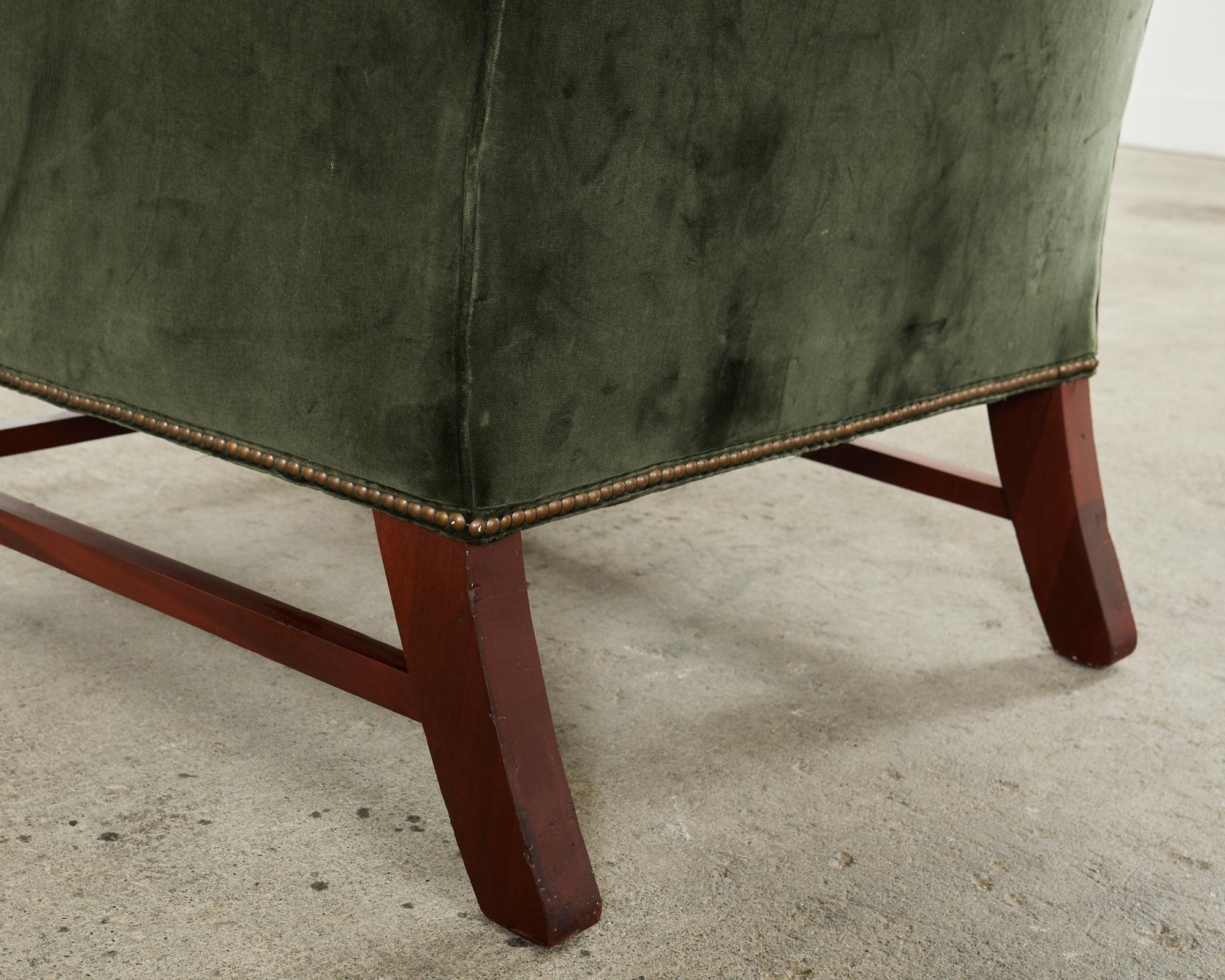 Ralph Lauren, chaise et pouf Devonshire de style géorgien anglais en vente 12