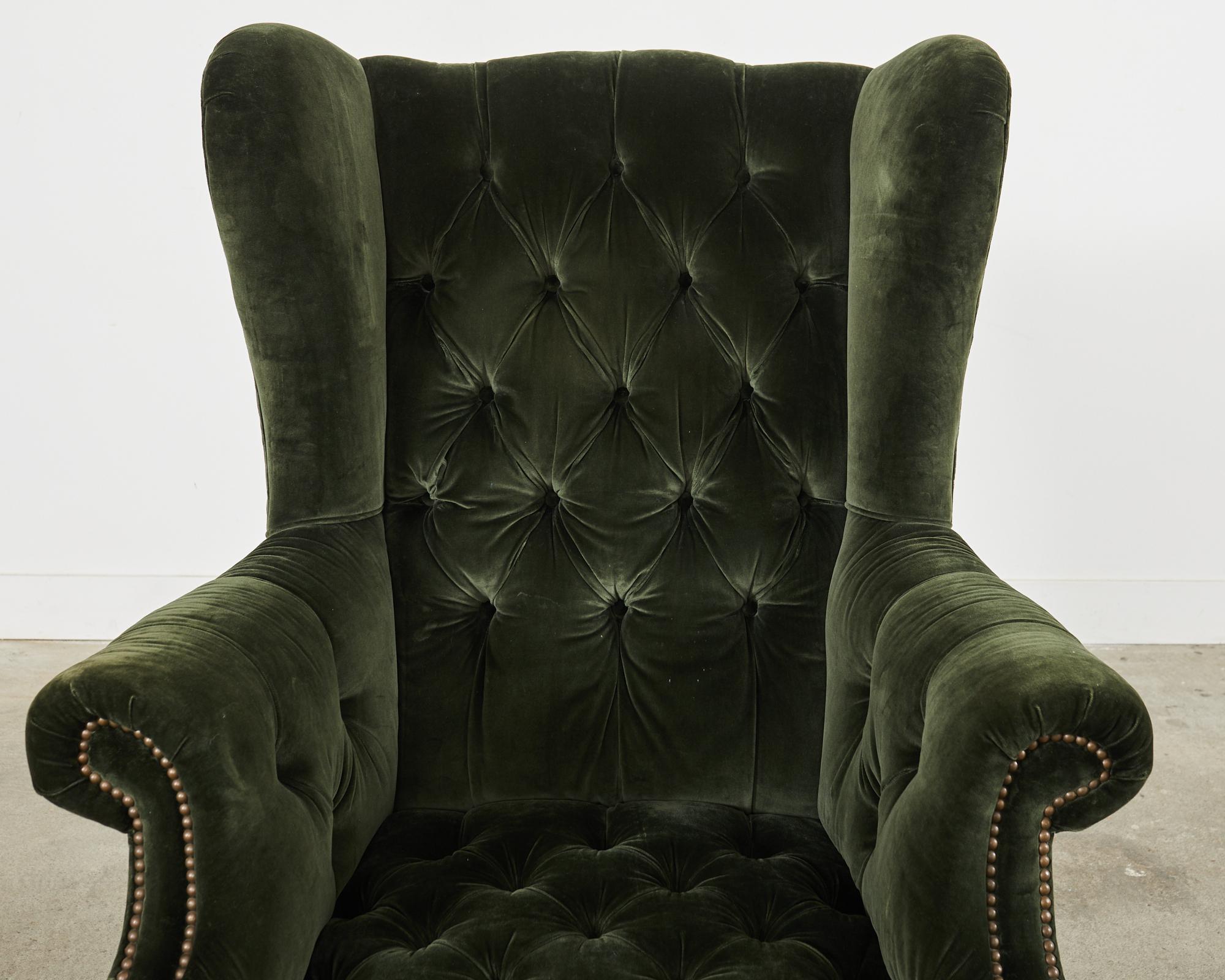 Ralph Lauren, chaise et pouf Devonshire de style géorgien anglais en vente 1
