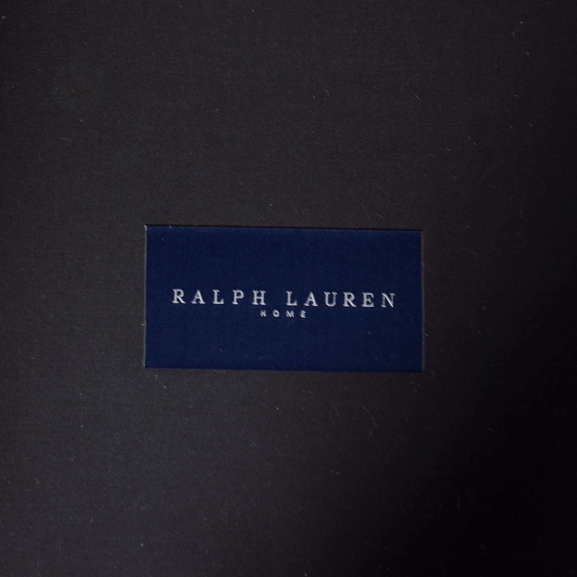 Ralph Lauren English Roll-Arm Leather Sofa in Dark Chocolate Brown For Sale 2