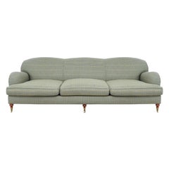 Ralph Lauren English Rolled-Arm Three-Seat Wyland Sofa:: 2004:: Daunen:: Mahagoni