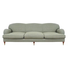 Ralph Lauren English Rolled-Arm Three-Seat Wyland Sofa, 2004, Down, Mahogany