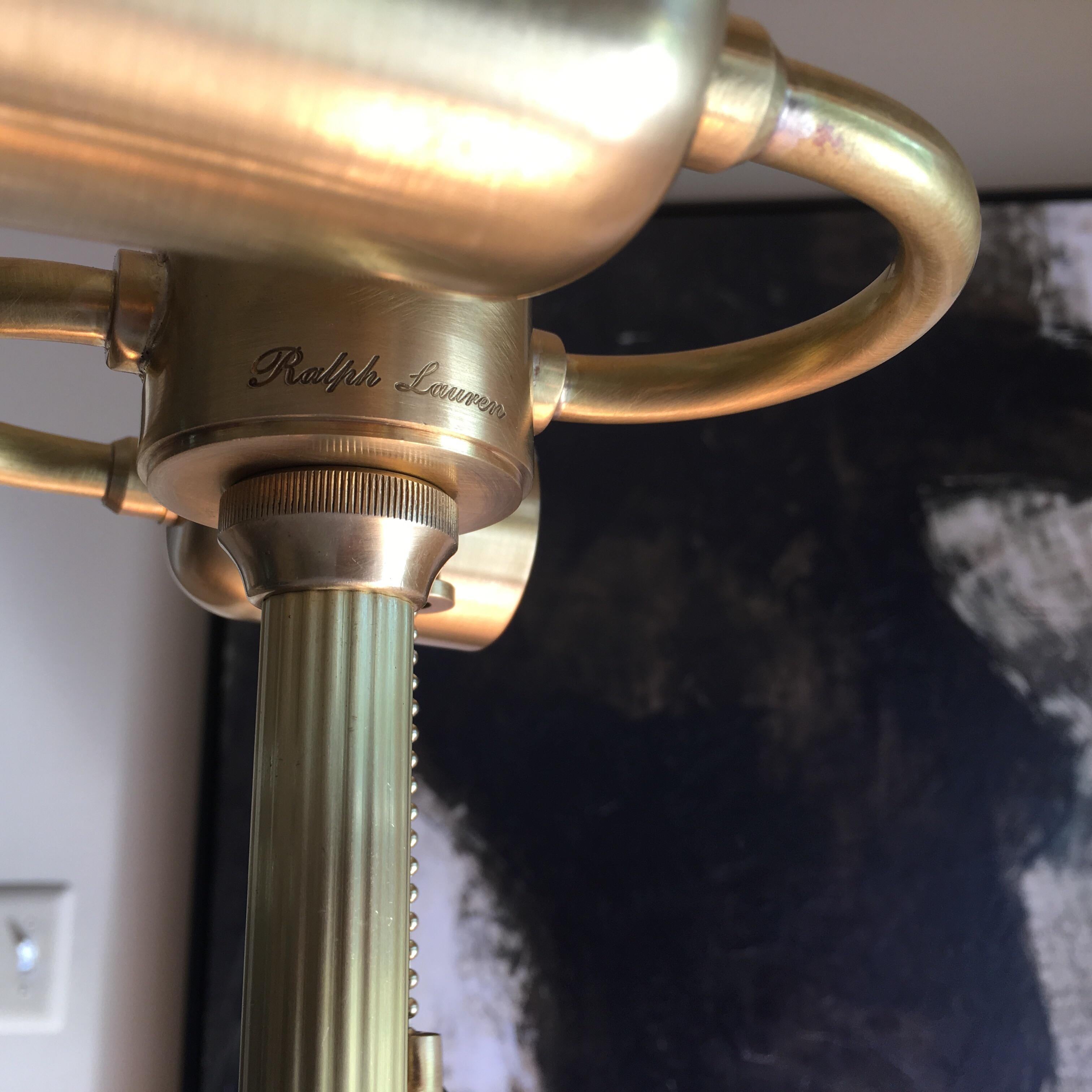 Ralph Lauren Equestrian Chain Link Brass Table Lamp 1