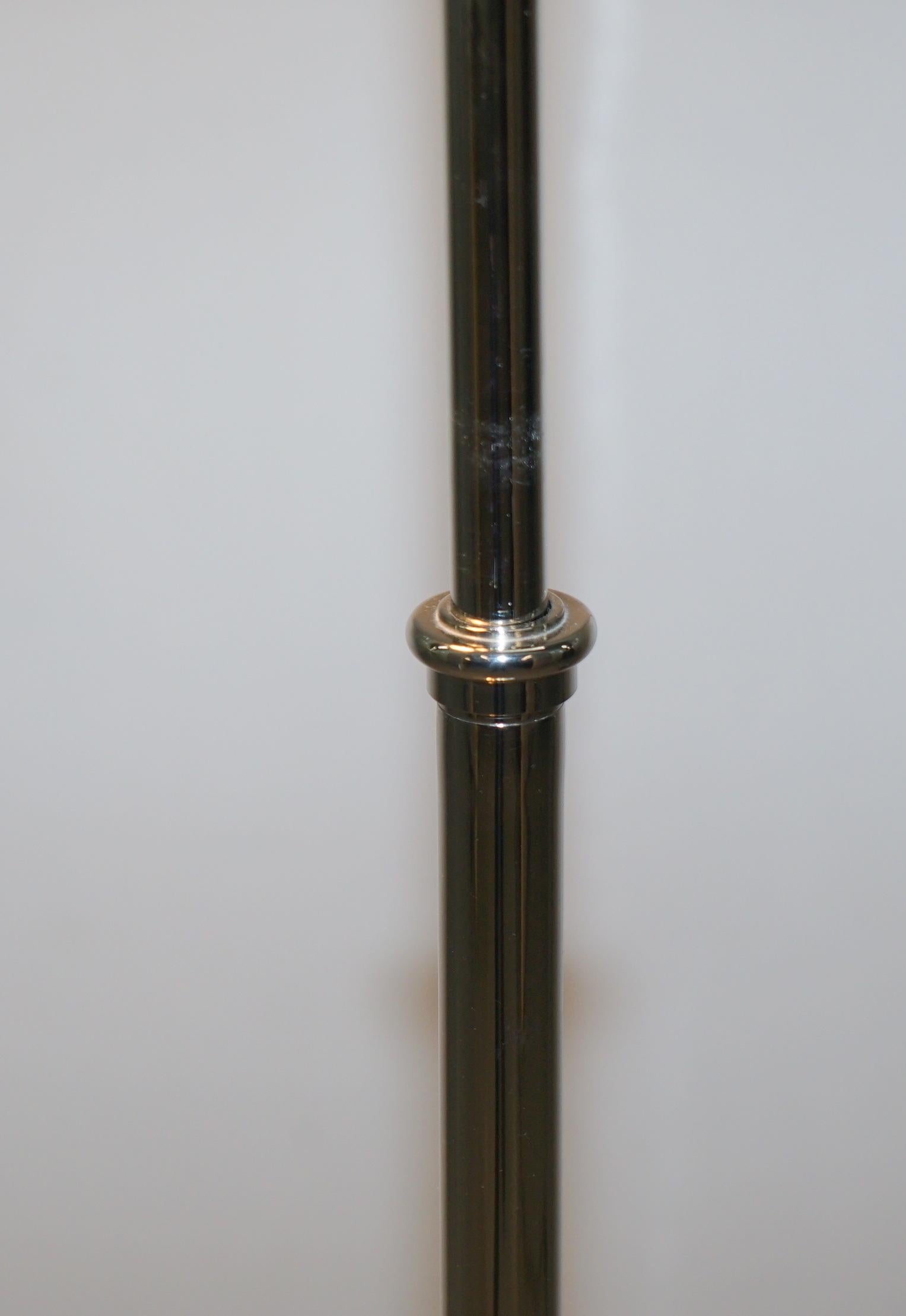 Ralph Lauren Fairfield Pharmacy Chrome Floor Standing Height Adjustable Lamp 1