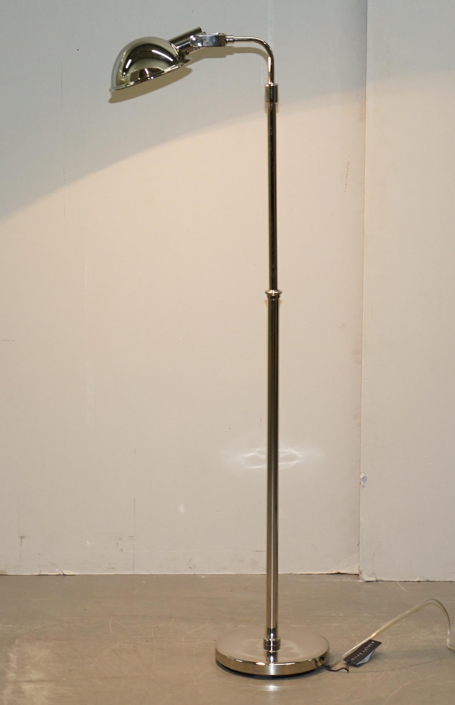 chrome pharmacy floor lamp