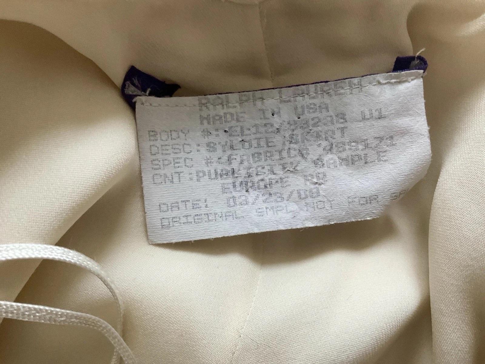 Ralph Lauren Autunno 2009 - Top in pizzo con perline e gonna a cascata in seta - Set da passerella in vendita 7