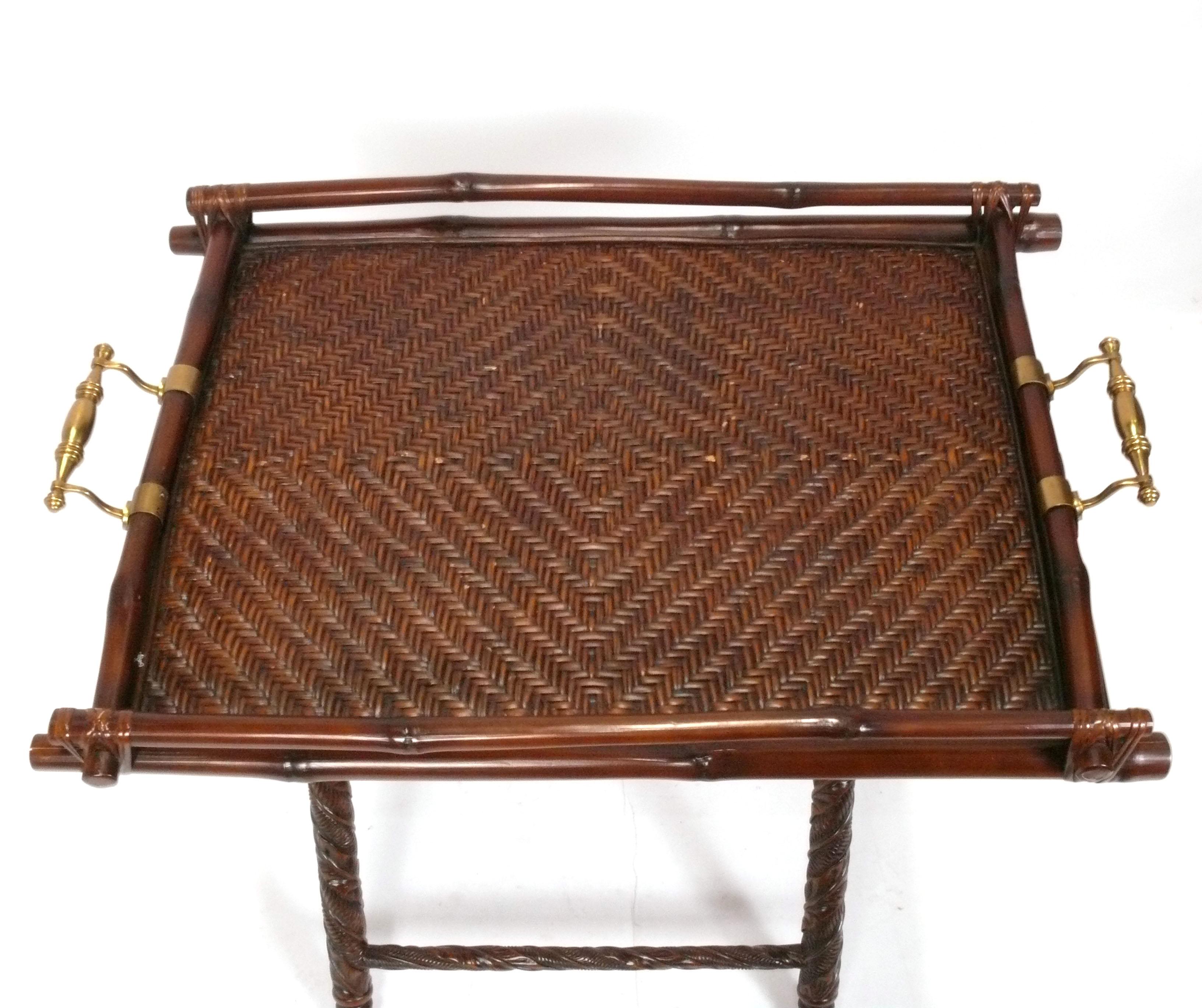 American Ralph Lauren Faux Bamboo Tray Table or Bar