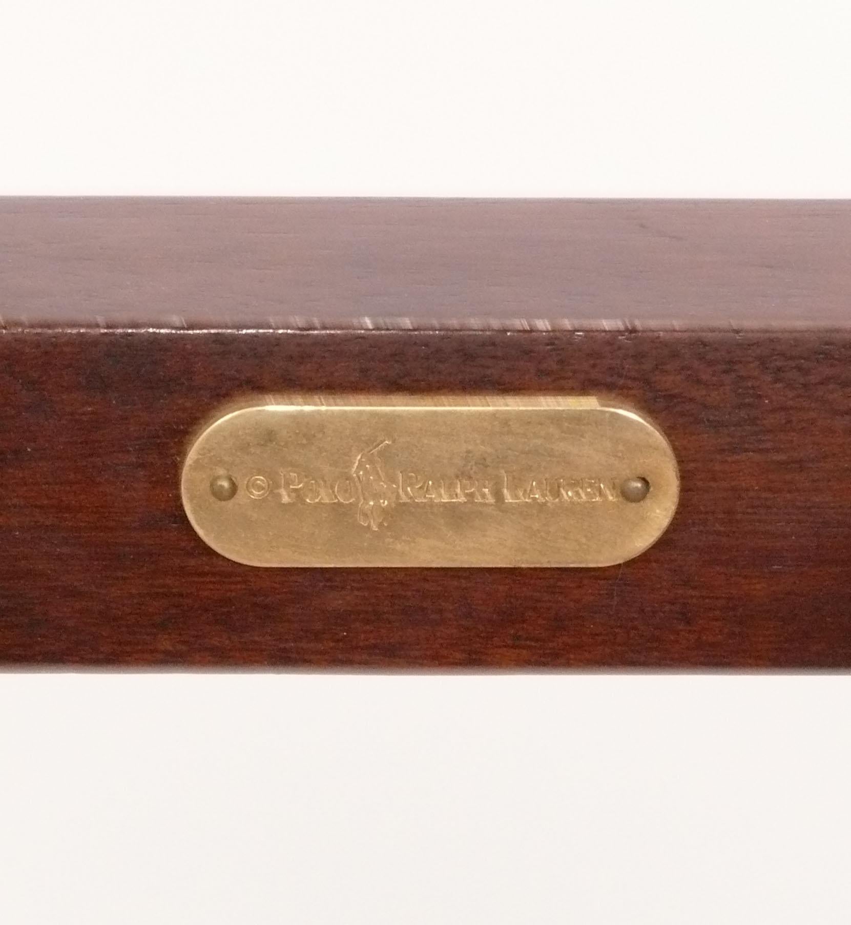 Contemporary Ralph Lauren Faux Bamboo Tray Table or Bar