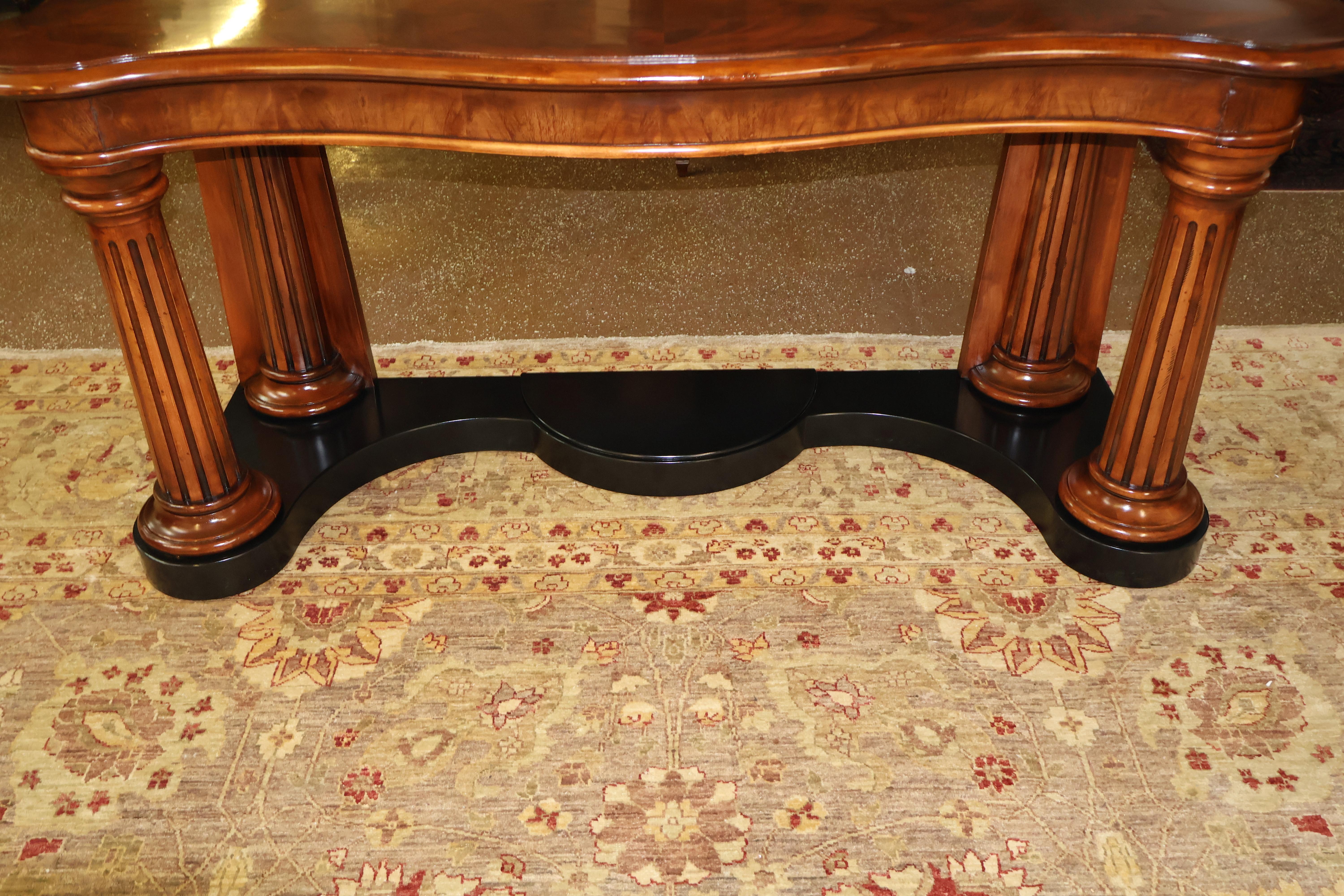 Ralph Lauren Flame Mahogany Neoclassical Server Buffet Sideboard Console Table In Fair Condition For Sale In Long Branch, NJ