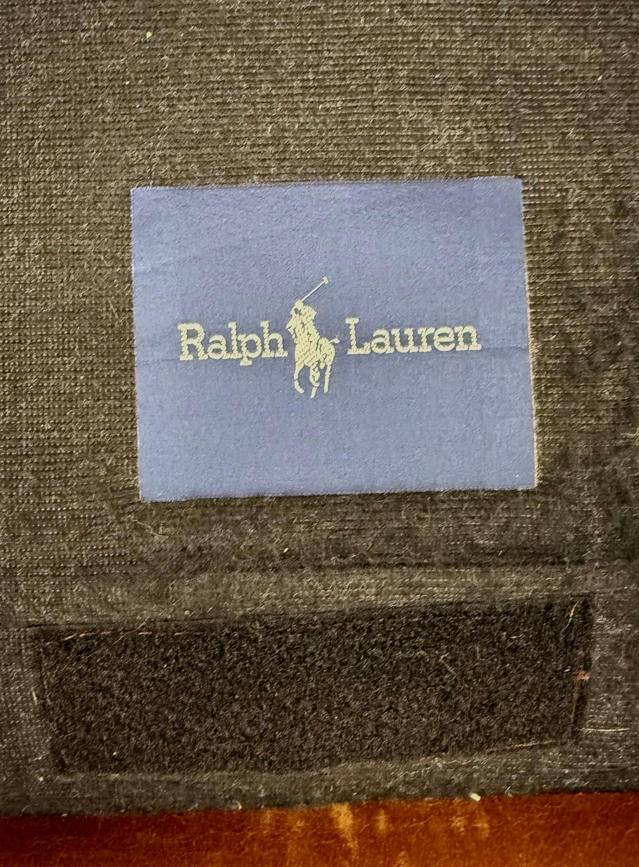Ralph Lauren Leather Three Seater Sofa For Sale 3