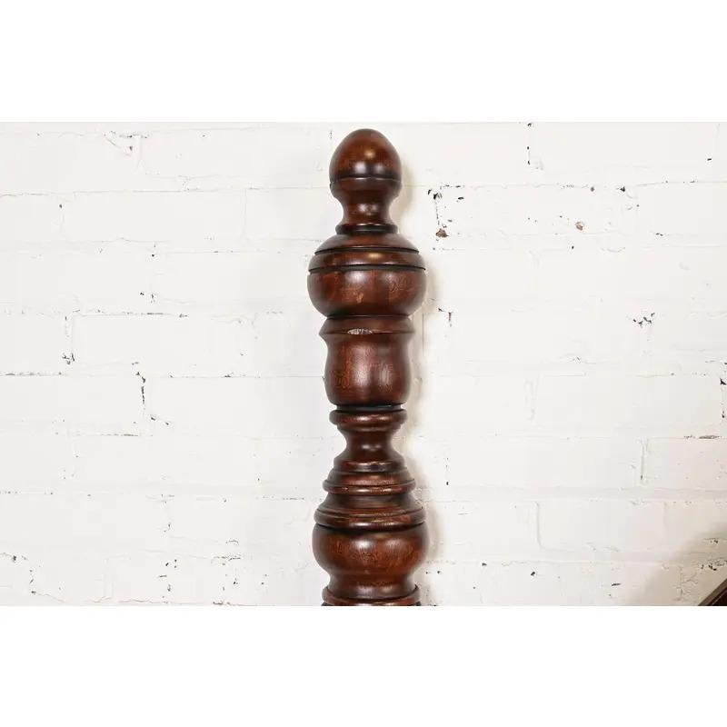 Ralph Lauren Französisch Empire geschnitzt Mahagoni König Größe Poster Bett im Angebot 5