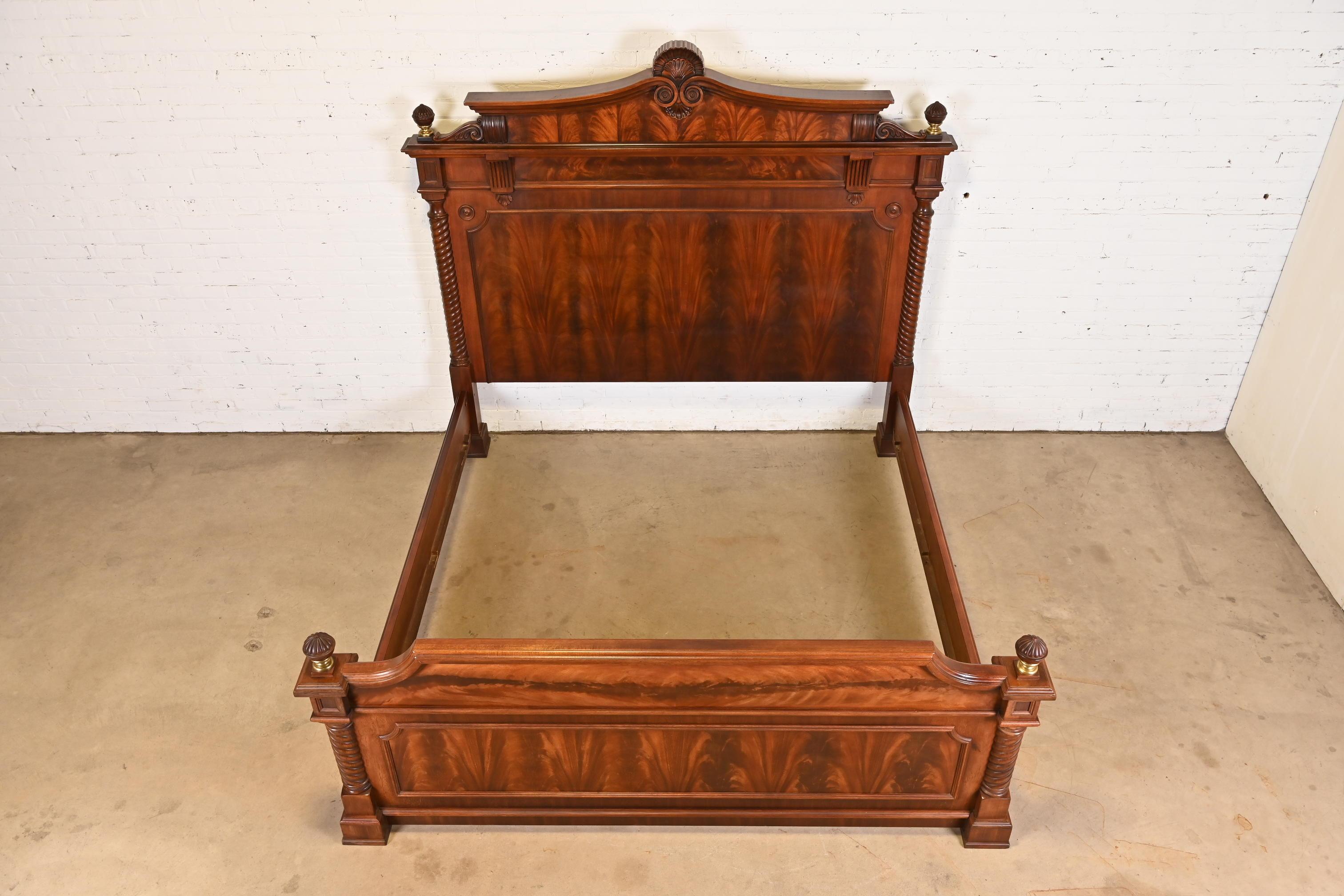 Ralph Lauren French Empire Flame Mahogany King Size Bed 7