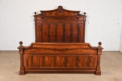 Ralph Lauren French Empire Flame Mahogany King Size Bed