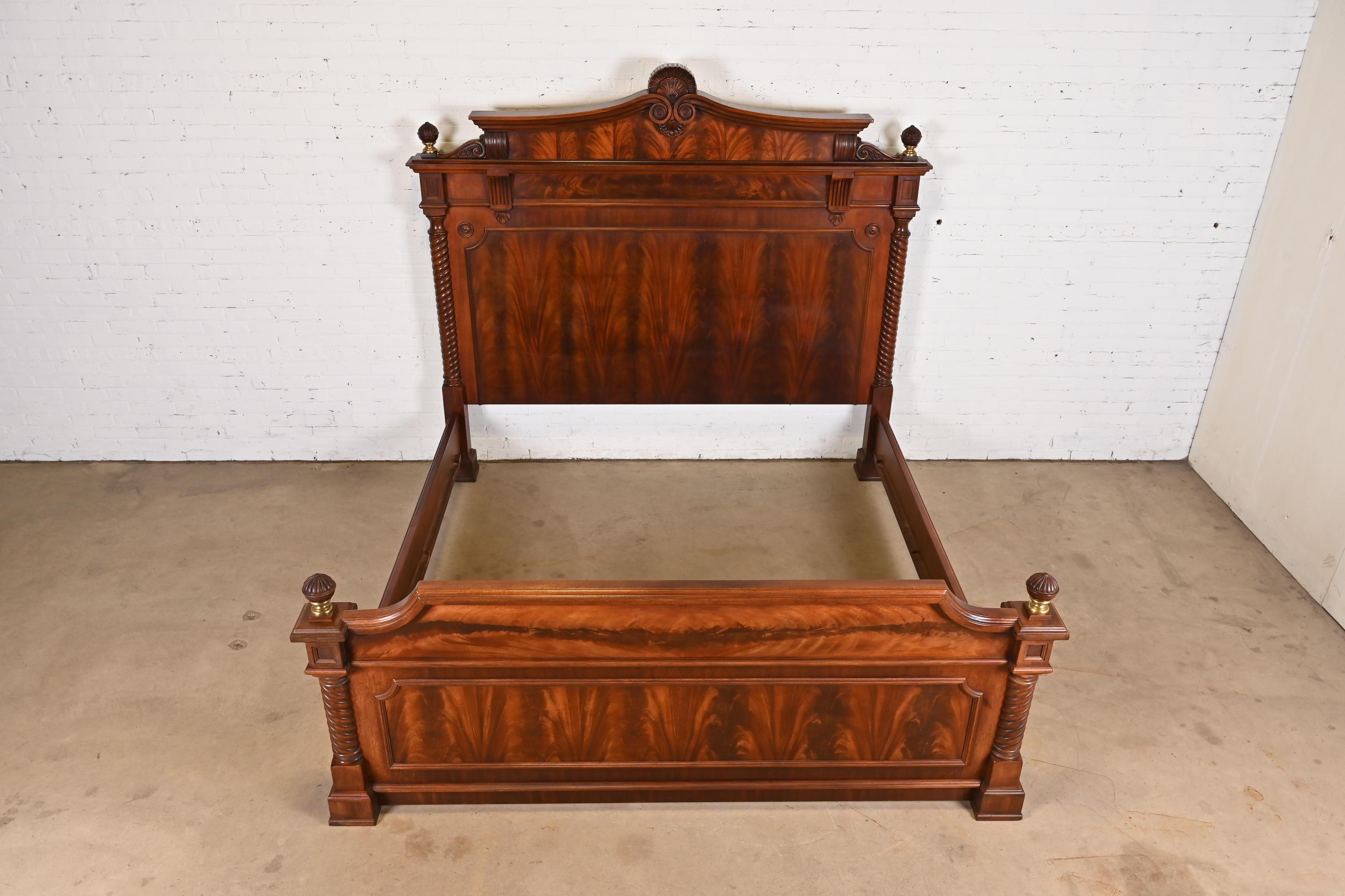 Ralph Lauren French Empire Flame Mahogany King Size Bed 2