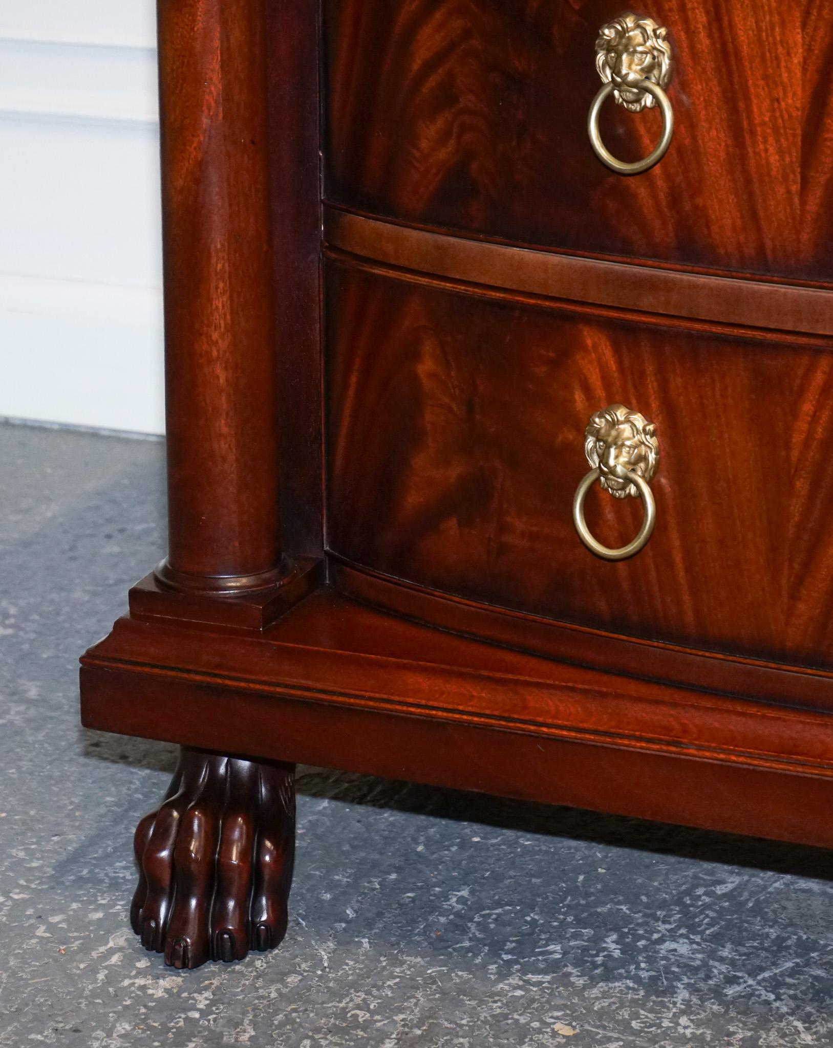 20th Century RALPH LAUREN FRENCH EMPiRE STYLE FLAMED HARDWOOD CHEST OF DRAWERS For Sale