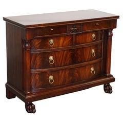 RALPH LAUREN FRENCH EMPiRE STYLE FLAMED HARDWOOD CHEST OF DRAWERS
