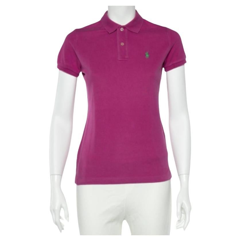 Polo Ralph Lauren Fucsia in cotone Piqué Skinny Fit