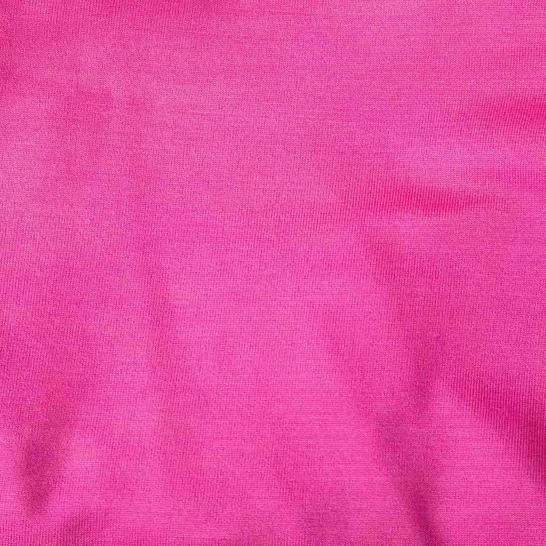 Ralph Lauren Mini Vestido Acanalado de Seda Fucsia Talla L en Bueno estado para la venta en London, GB