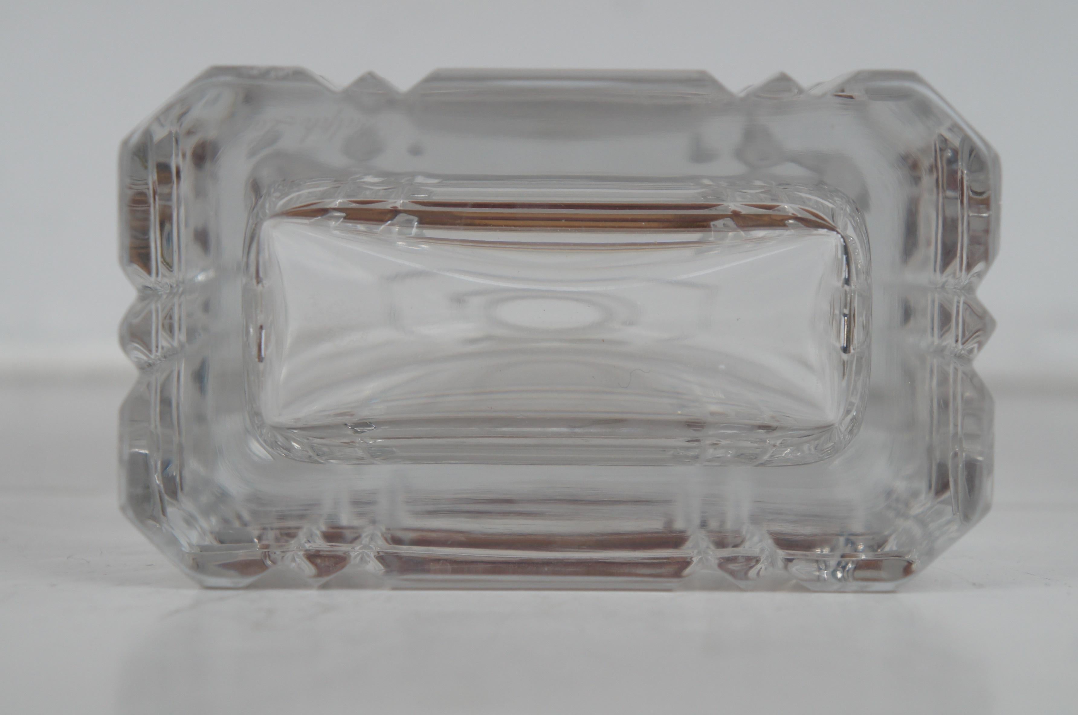 20th Century Ralph Lauren Glen Plaid Cut Crystal Decanter & Stopper Whisky Barware RL Polo 9