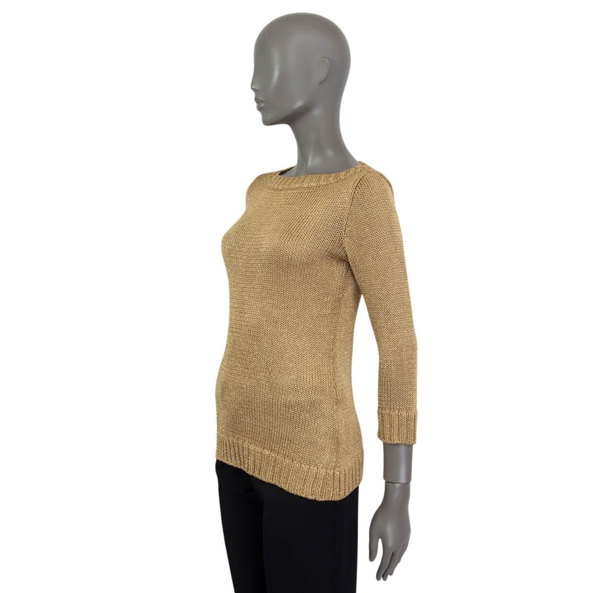 gold lurex sweater