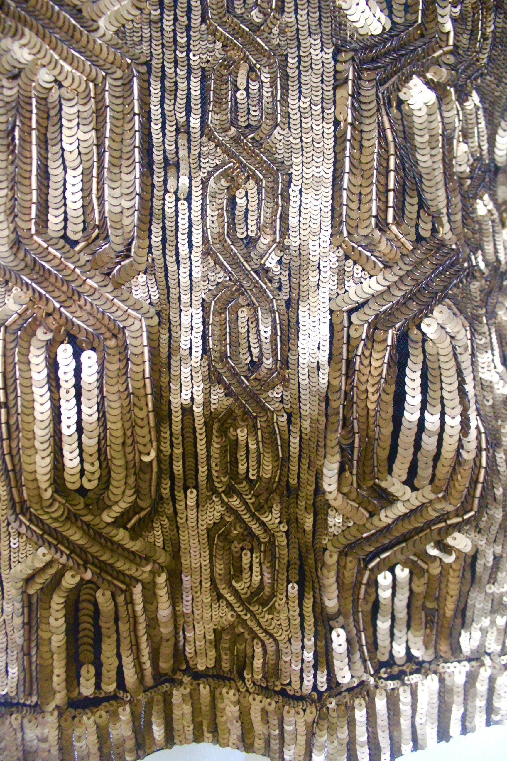 Ralph Lauren Gold Sequin Evening Jacket In Excellent Condition In Bath, GB