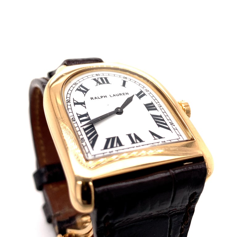 Ralph Lauren Gold Stirrup Watch at 1stDibs ralph lauren stirrup watch