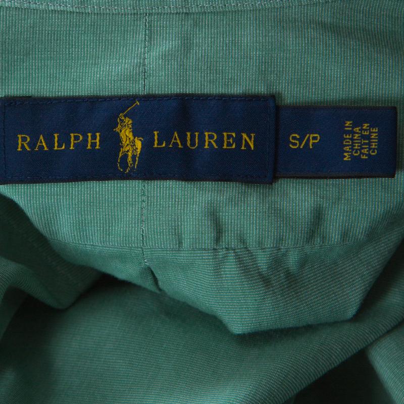 Ralph Lauren Green Cotton Buttoned Shirt S 1