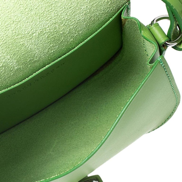 Ralph Lauren Green Leather Saddle Crossbody Bag For Sale at 1stDibs ...