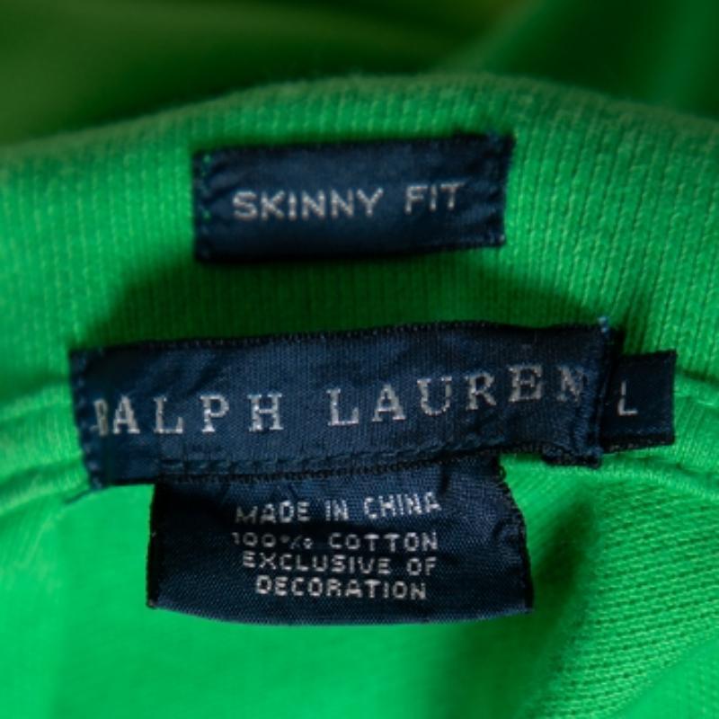 Polo Ralph Lauren Green Ombre Cotton Piqué Skinny Fit T-Shirt L In condizioni buone in vendita a Dubai, Al Qouz 2