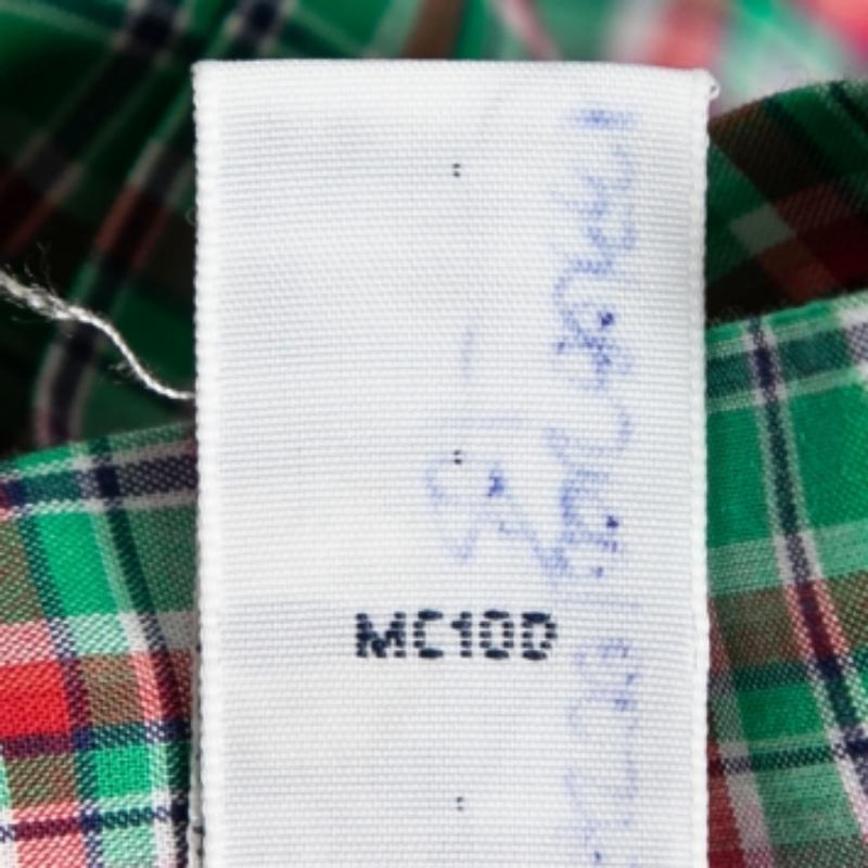 Uomo Ralph Lauren - Camicia a quadretti in cotone verde e rosa dal taglio classico XL in vendita