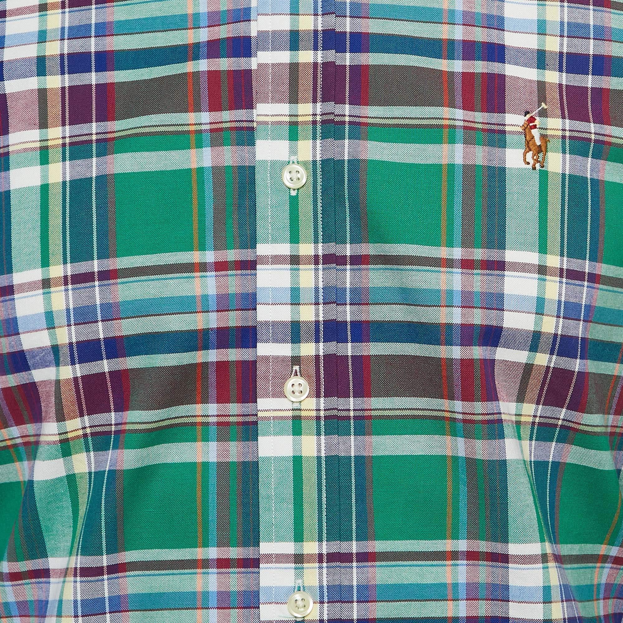 Grigio Ralph Lauren Greene & Greene & Greene & Greene in cotone a quadri M. I. in vendita