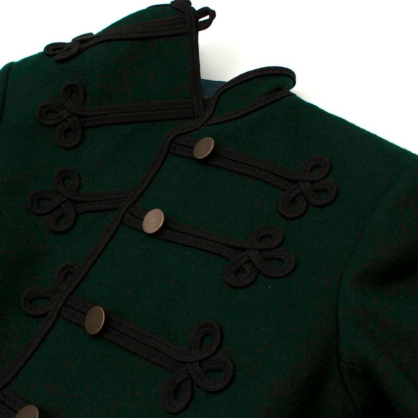 Ralph Lauren Green Wool Military Jacket US 6 1
