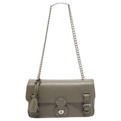 Ralph Lauren Grey Ricky Chain Shoulder Bag
