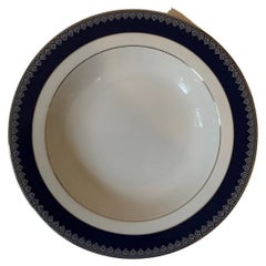Ralph Lauren Hastings Ebony Rim Soup Bowls, Set of 8