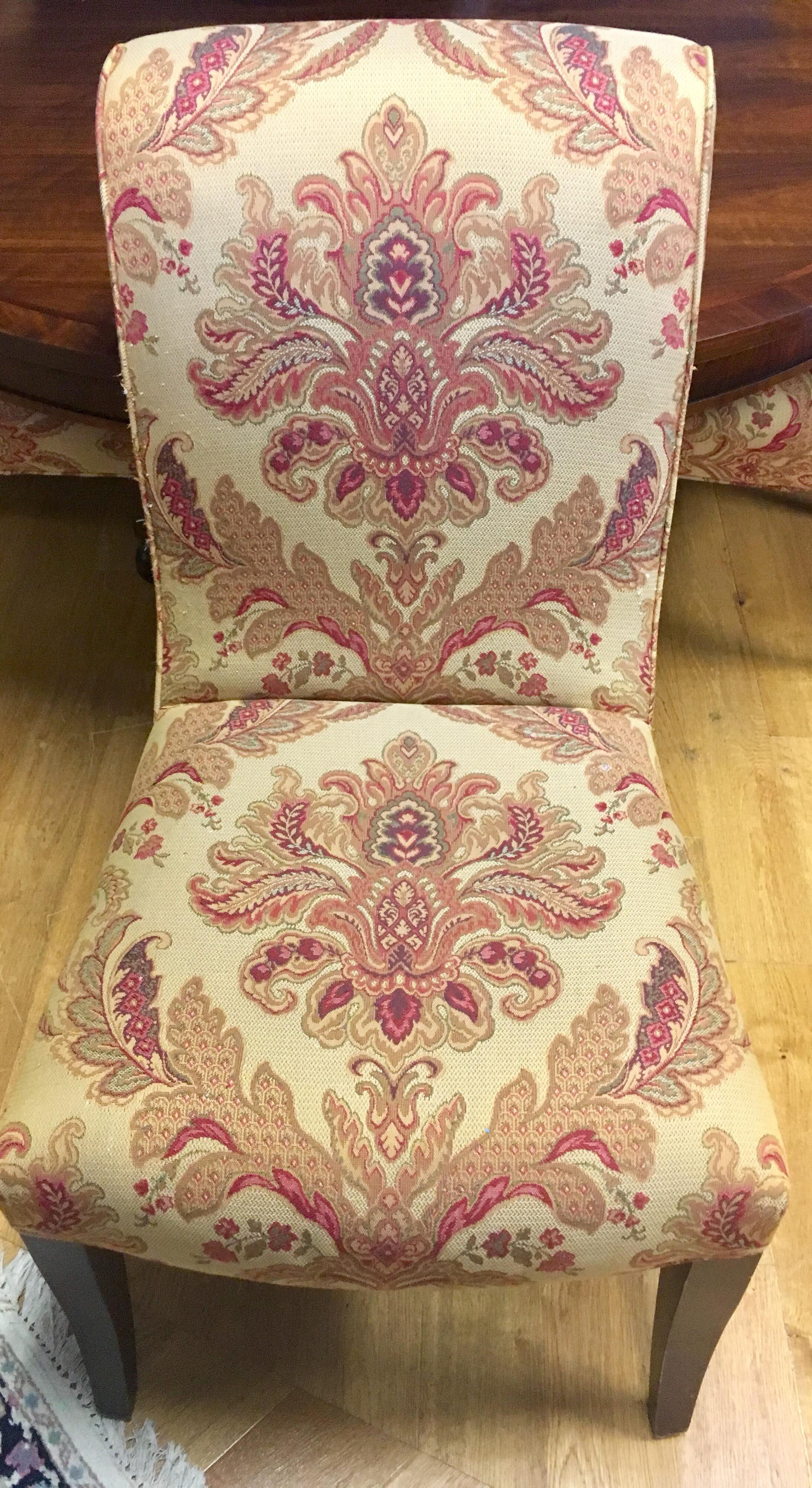 Ralph Lauren Henredon Dining Room Set Table and Six Hitchcock Chairs 1