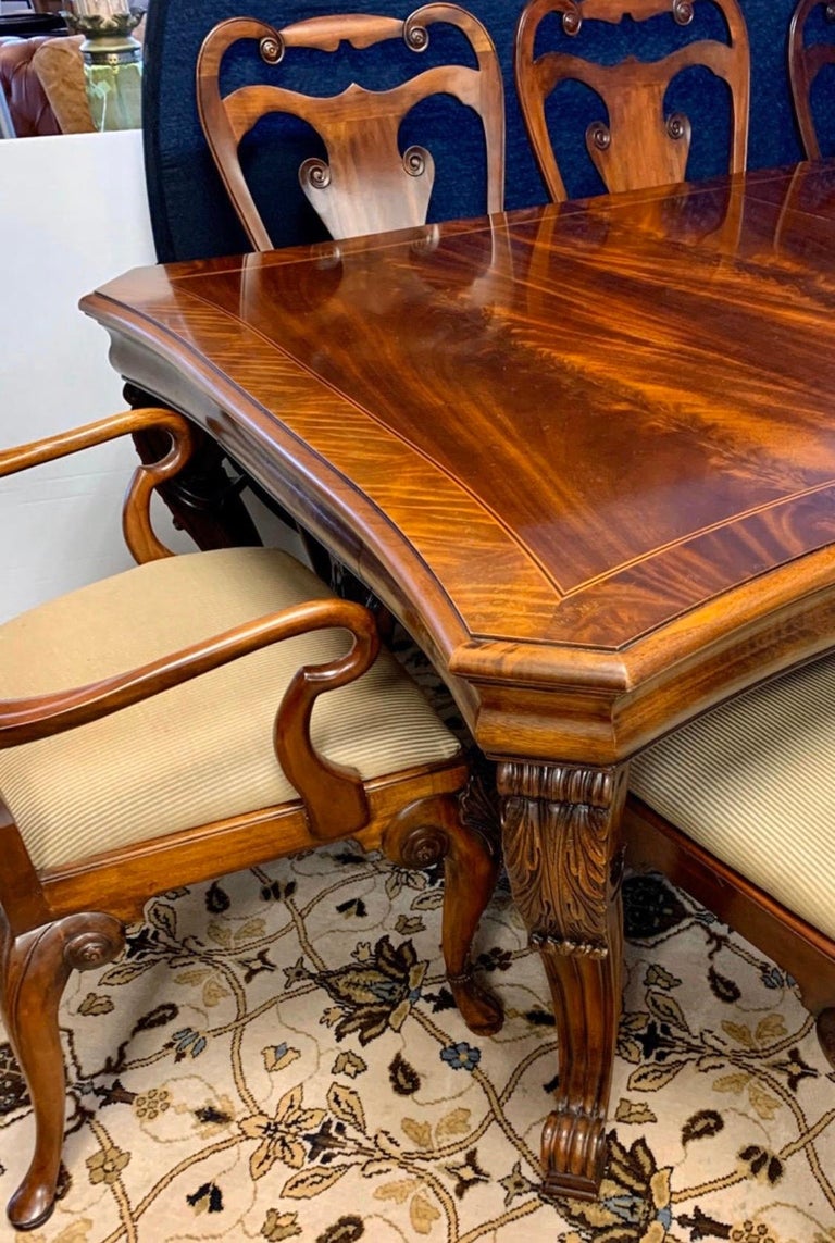Ralph Lauren Henredon Immense Flame Mahogany Dining Table at 1stDibs