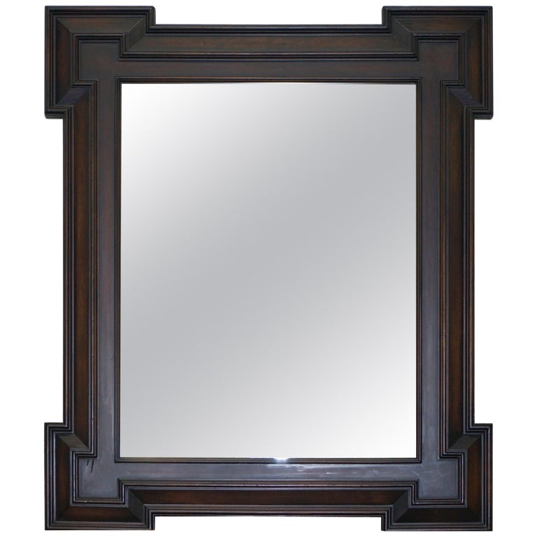 Ralph Lauren Henredon Large Wall Mirror Antiqued Distressed Glass