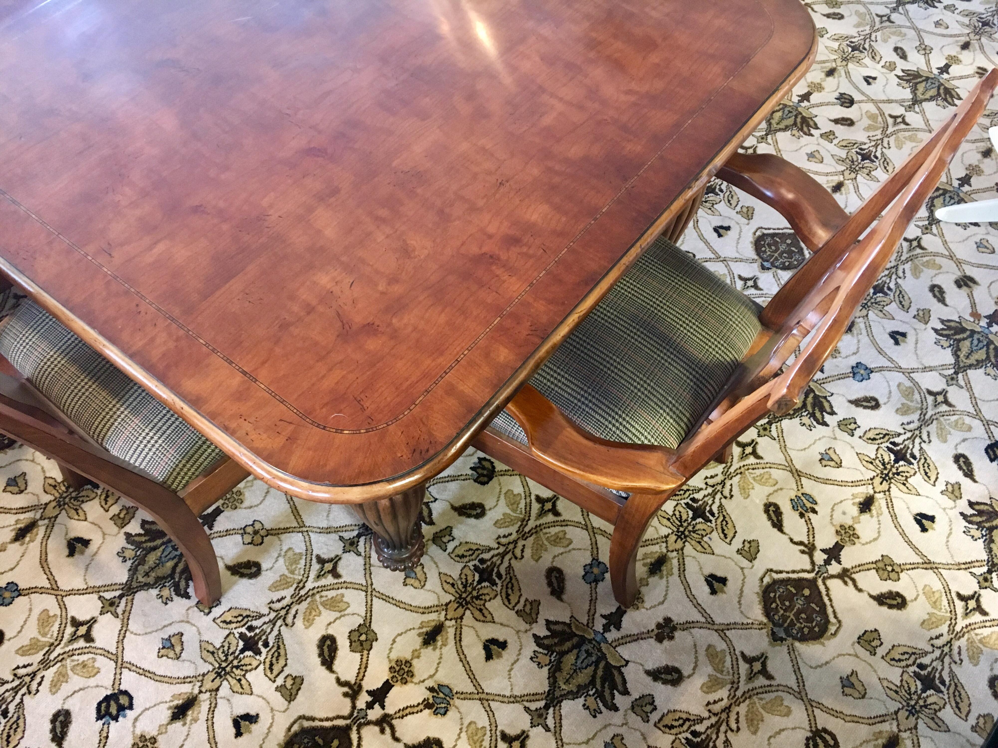 Ralph Lauren Henredon Mahogany Dining Room Set Table and Eight Chairs 3