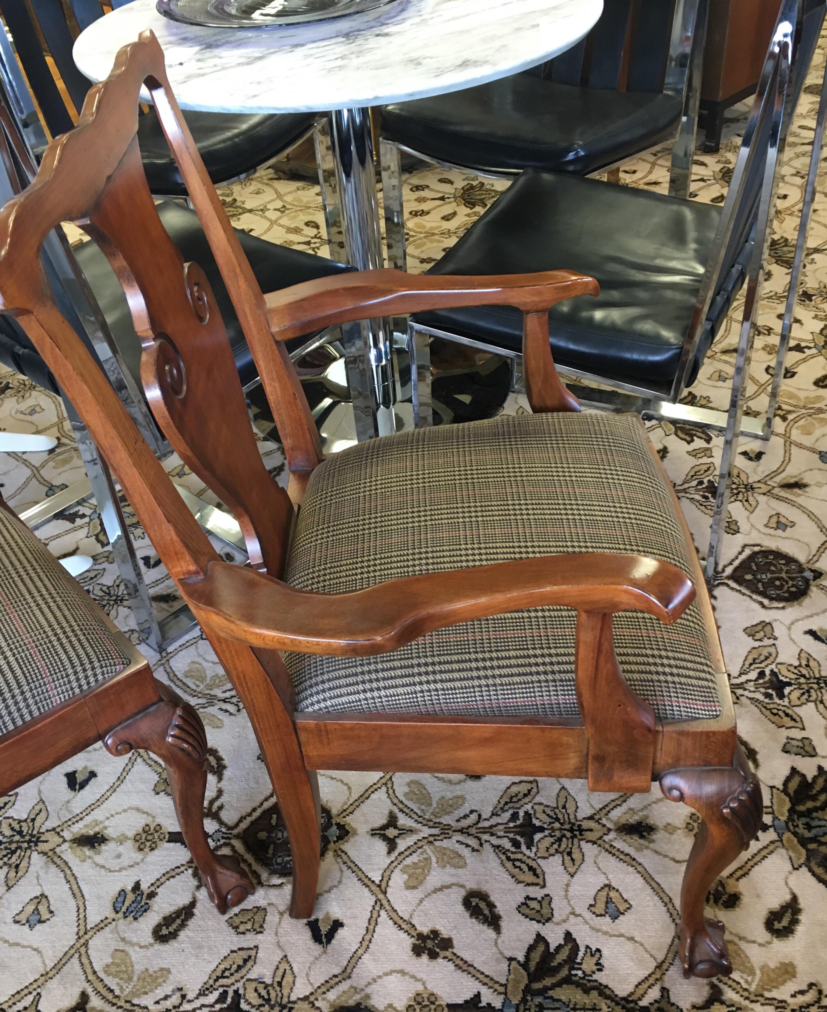 Ralph Lauren Henredon Mahogany Dining Room Set Table and Eight Chairs 11