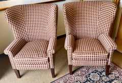 Ralph Lauren Henredon Matching Wingback Reading Chairs