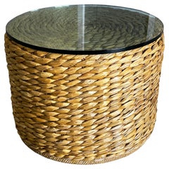 Cocktail Tables di Ralph Lauren in vetro e seagrass organica