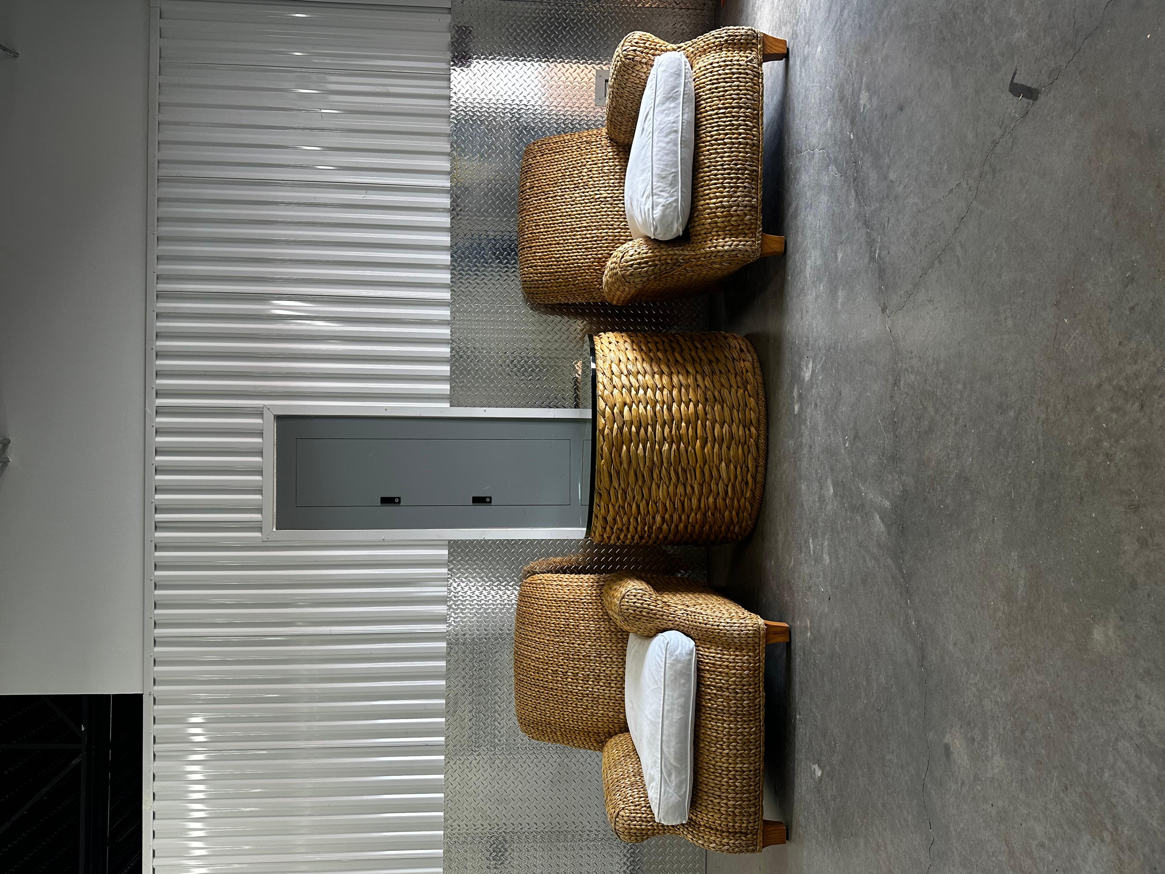 Silla de salón Ralph Lauren Henredon Organic Seagrass Wood White en venta 11