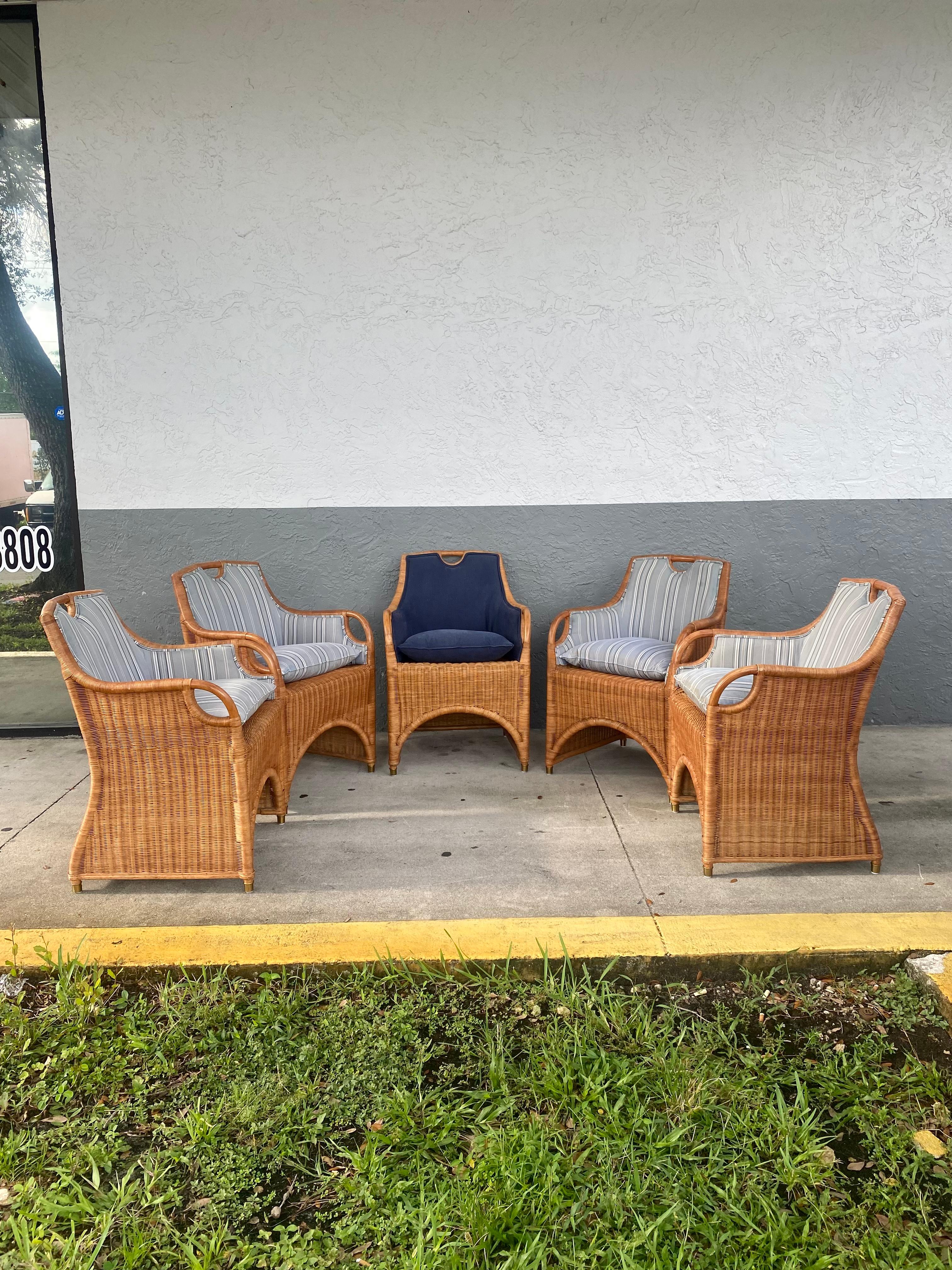 On offer on this occasion is one of the most stunning rattan chairs you could hope to find. This is an ultra-rare opportunity to acquire what is, unequivocally, the best of the best, it being a most spectacular and beautifully-presented chairs.