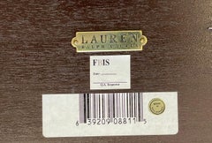 Ralph Lauren Henredon Round Mahogany Single Pedestal Circular Dining Room Table