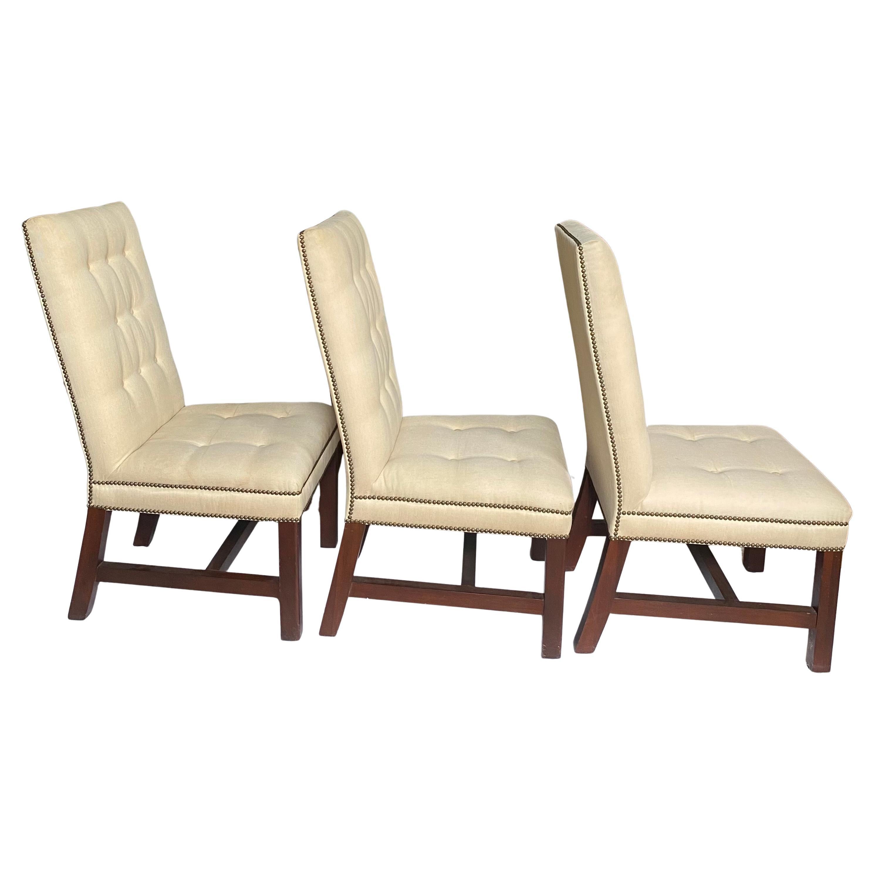 Ralph Lauren High Back Tufted Dining Chairs, Set of 6 en vente 3