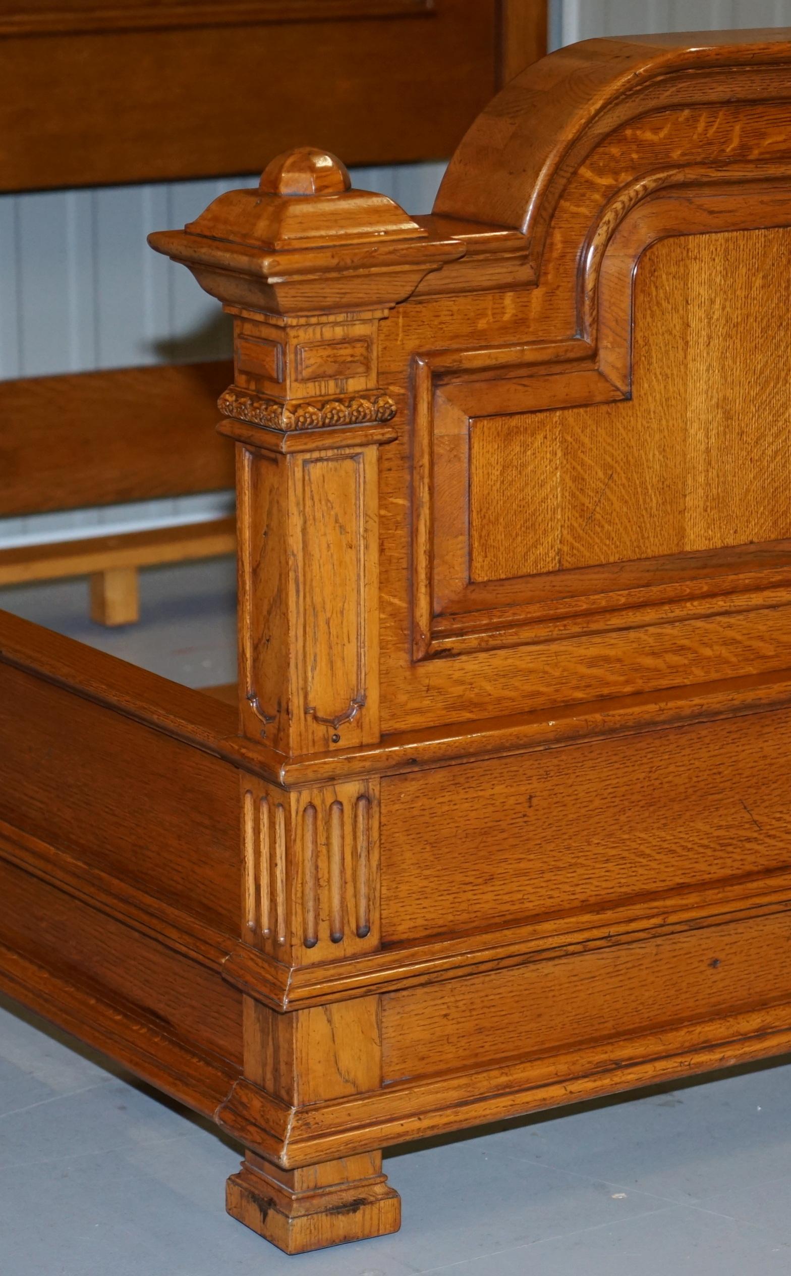 super king oak bed