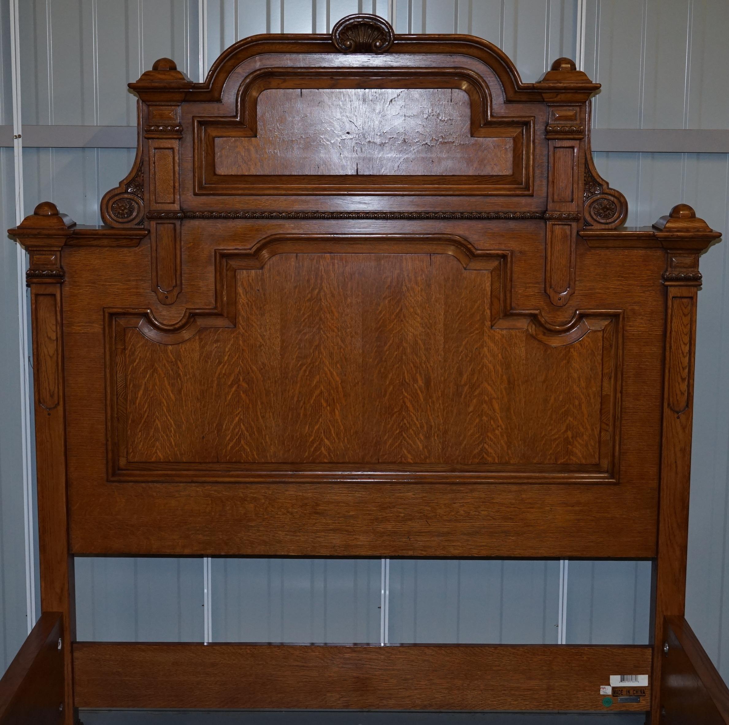 American Ralph Lauren Hither Hills Solid Oak Bed Larger King Size Part Suite