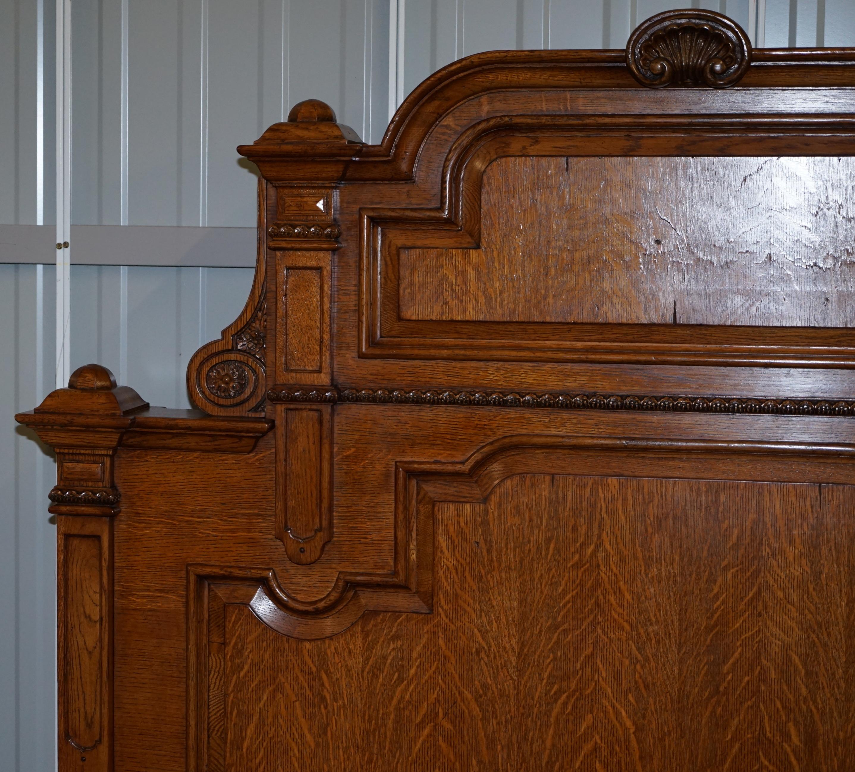 Hand-Crafted Ralph Lauren Hither Hills Solid Oak Bed Larger King Size Part Suite
