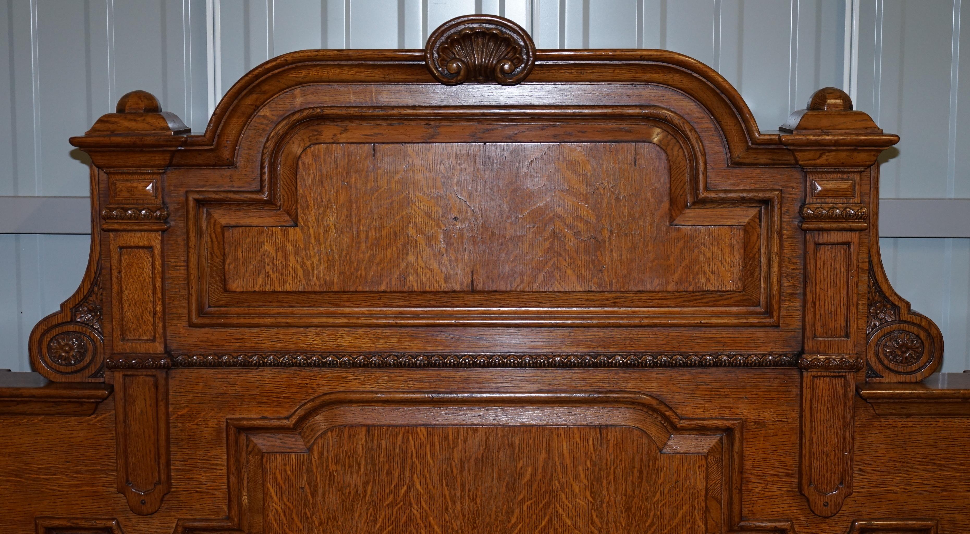 Ralph Lauren Hither Hills Solid Oak Bed Larger King Size Part Suite In Good Condition In West Sussex, Pulborough