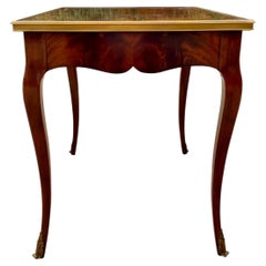 Ralph Lauren Home Cannes Mahogany & Brass End or Bedside Table, French Style